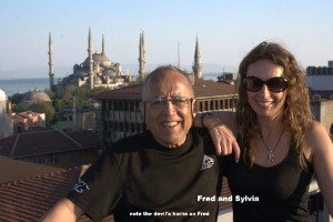 Fred Noble & Sylvia Whelchel traveling together in Turkey