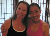 Laura Taliaferro & Yoko Nagashima at Yoga Awareness in Makawao, Maui