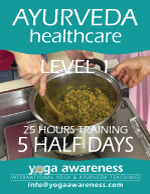 Ayurveda Healthcare Training Level 1 in-person studio or online live-zoom