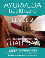 Ayurveda Healthcare Training Level 2 in-person studio or online live-zoom