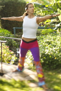 Warrior Pose by Eva Enriquez Asthanga warrior pose