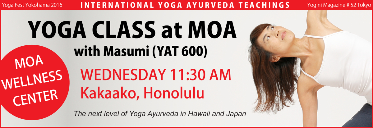 Yoga class at MOA Wellness Center in Kakaako, Honolulu