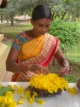 indian-flowers-at-ayurveda-retreat-center-tamil-nadu