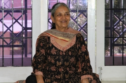 Viji Vasu ~ Bhaghavad Gita teacher at Yoga Raksanam, Chennai, India