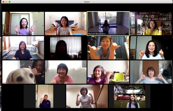 Tokyo online class zooming with Masumi from Waikiki Tokyo online class zooming with Masumi from Waikiki