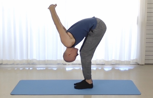 Tedd Surman teaching urdhva mukhasana in Waikiki zoom class Tedd Surman teaching urdhva mukhasana in Waikiki zoom class